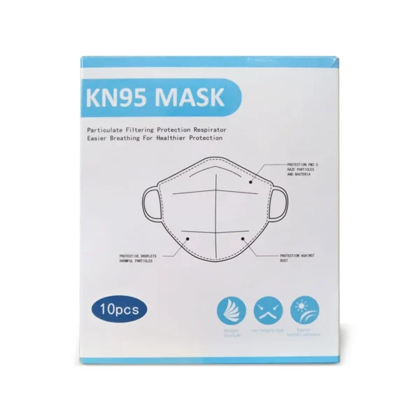 Mascarilla Plegable KN95 sin Valvula (10 Un)