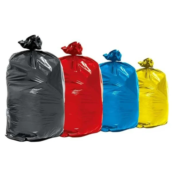 BOLSA BASURA INDUSTRIAL 110X120CM 80 MICRONES - COLORES PACK 100 UNIDADES